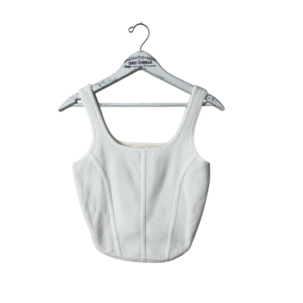 Allie Rose Knit Corset-Style Tank Top – Size M